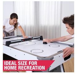 5 ft. Air Powered Hockey Table with Overhead Electronic Scorer, 60" x 32" x 32"