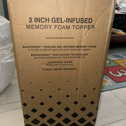 aerofusion cooling gel-infused memory foam for queens size bed