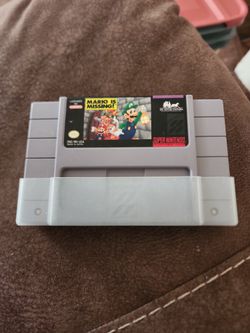 Mario is missing. For the super nintendo