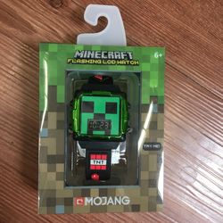 NWT Minecraft Flashing LCD Watch