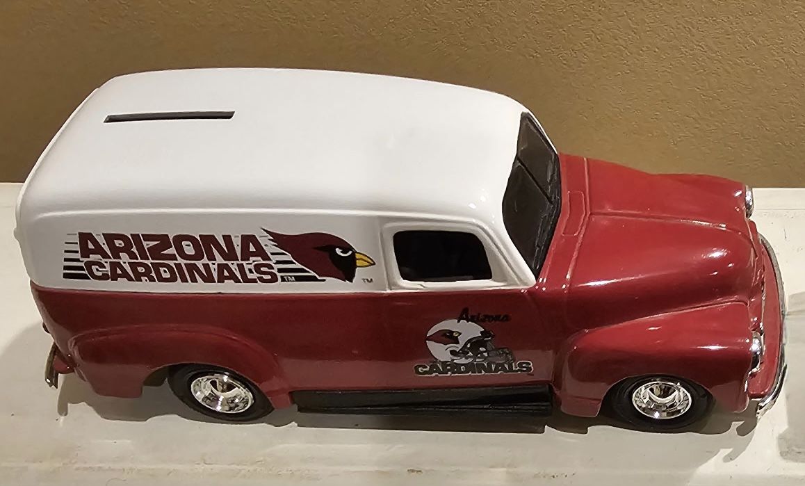 NFL Cardinals Collectible Coin Bank Car