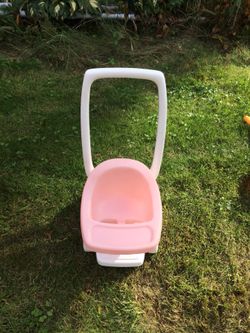 Vintage Pink and White Little Tykes Stroller