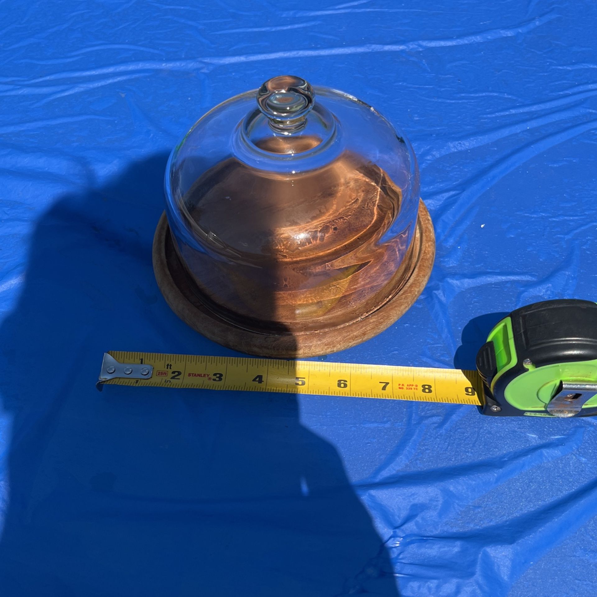 Glass top container
