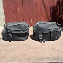 Harley Sportster Leather Saddle Bags 