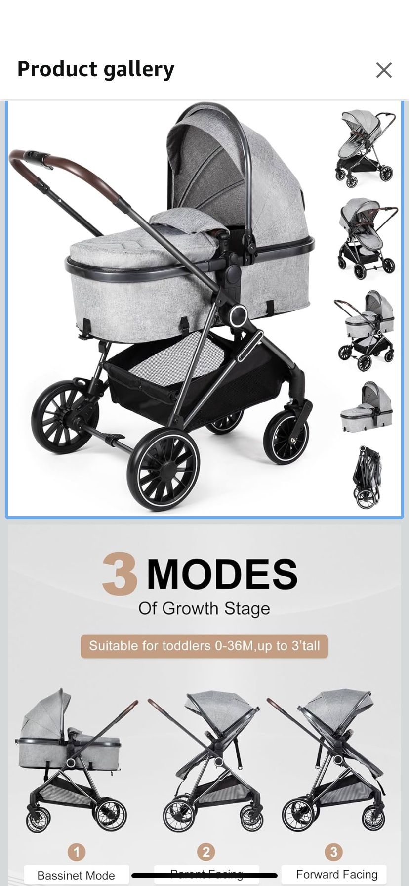  - Folding Infant Newborn Pram Strolle