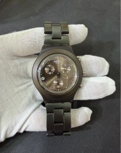 NEW Swatch Irony Diaphane Full Blooded Brown Chrono Box Papers Swiss