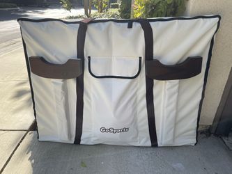 [New] GoSports 2 Foot Width Giant 4 in A Row Game with Carrying Case, Made from Wood