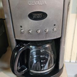 Gevalia Stainless Steel Black 12 Cup Coffee Maker