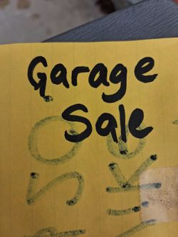 Garage Sale  6/27