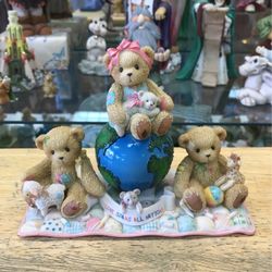 Cherished Teddies 50% Off Love Spans All Nations Bear Figurine Gift