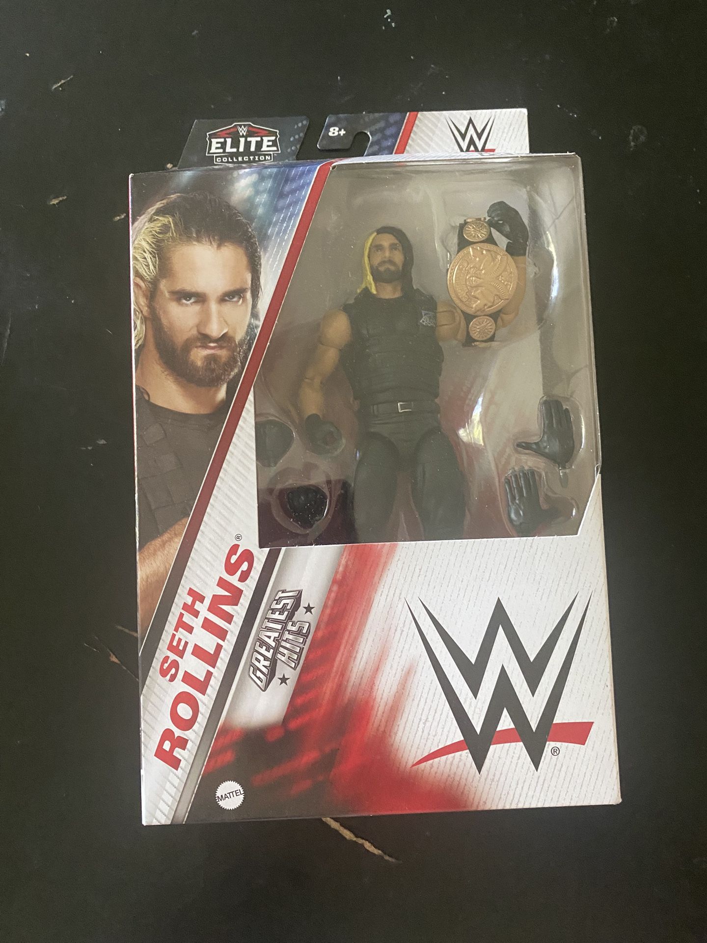 Rare VHTF SETH ROLLINS Shield WWE Mattel Elite Greatest Hits Series 3 Action Figure w Belt