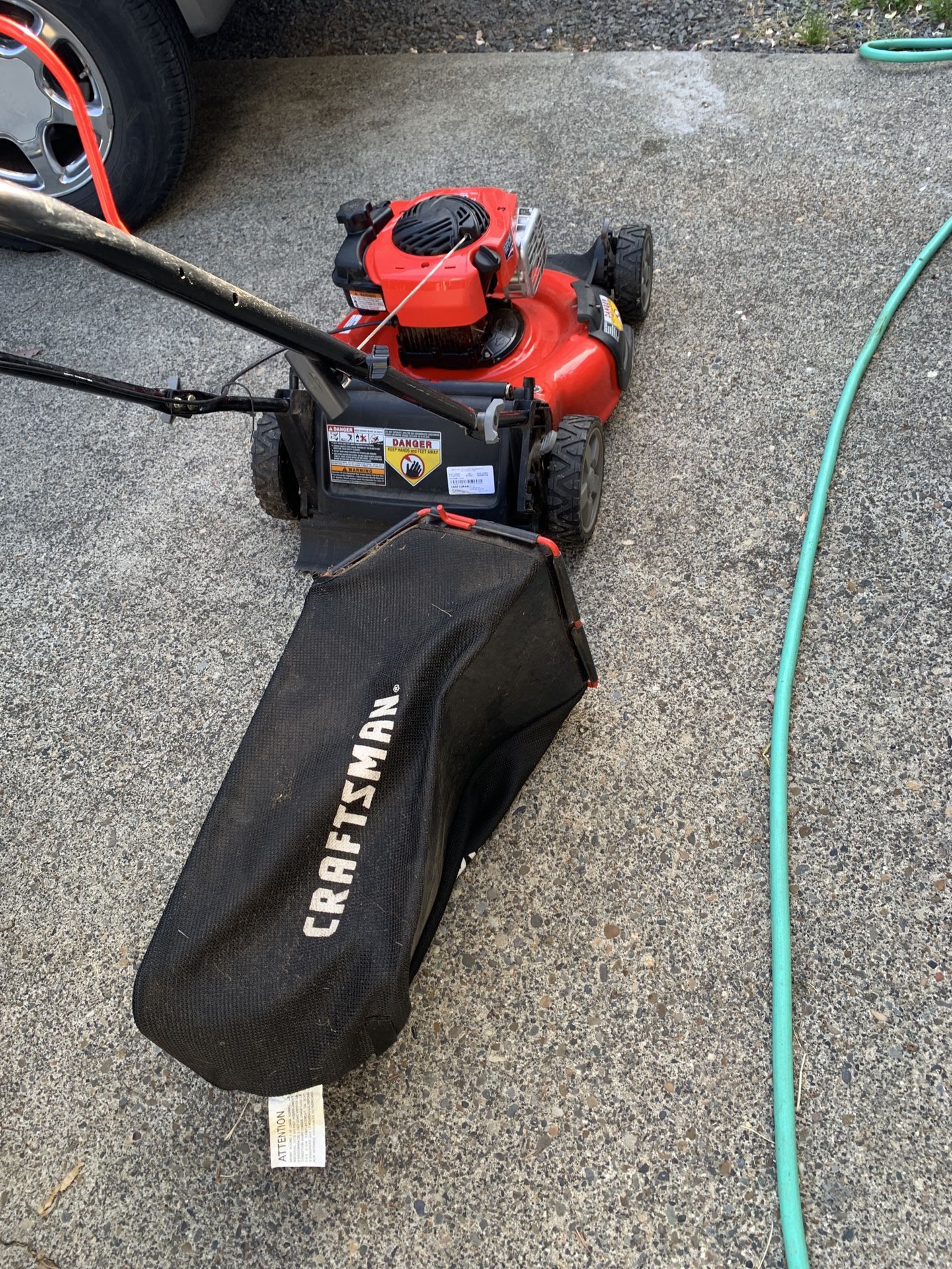 Lawn Mower With Bag 