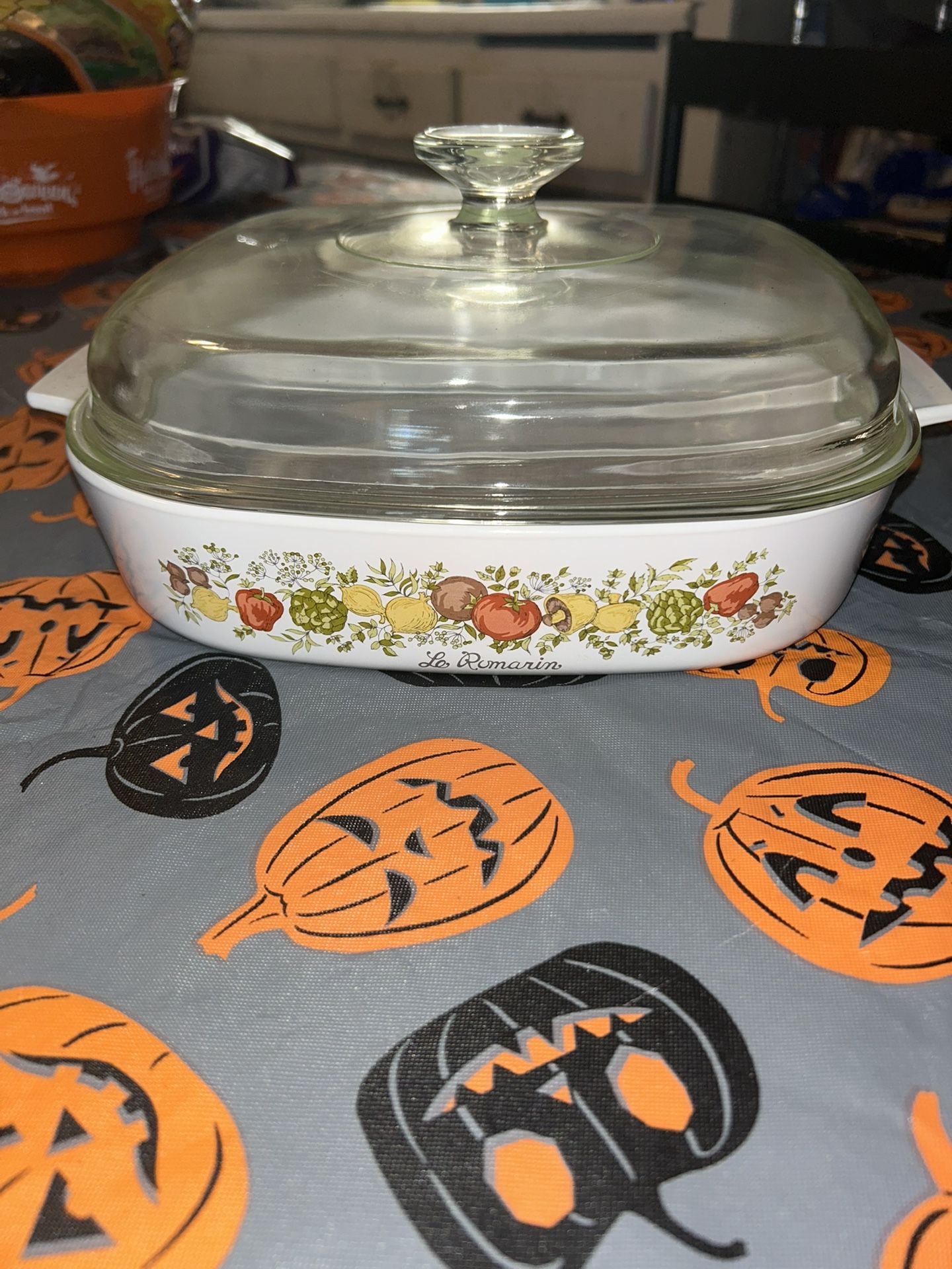 Vintage Corning Ware Spice Of Life La Romarin Casserole Dish A-10-B w/Pyrex Lid