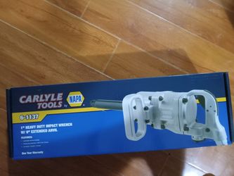 BRAND NEW CARLYLE 1" HEAVY DUTY IMPACT WRENCH W/ 9" EXTENDED ANVIL,,