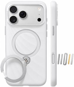 TORRAS Q3 wind for iPhone 18 Pro  Case, Liquid Silicon, 360 Magnetic Stand