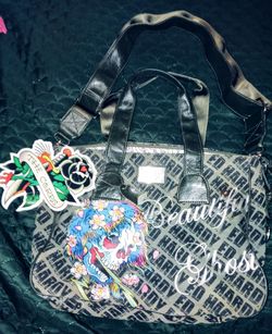Large Ed Hardy Tote Bag