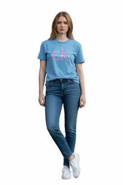 Calvin Klein Jeans Women’s T-Shirt Size Xl Light Blue