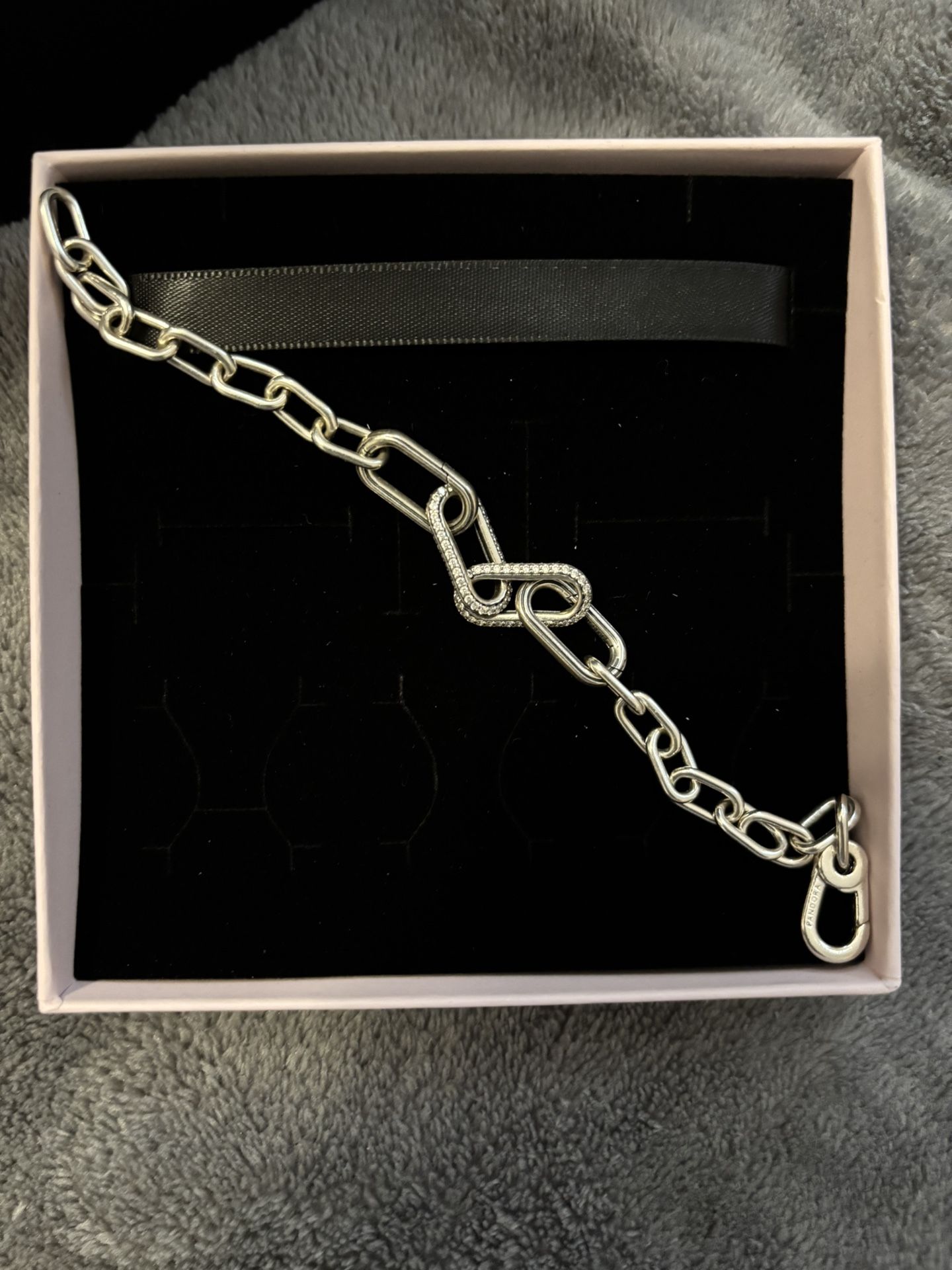 Paperclip Silver Pandora Bracelet