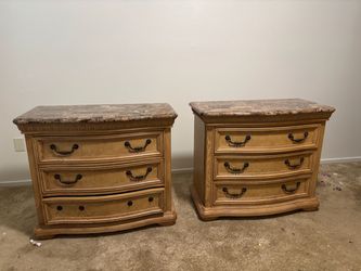 Marble top dressers
