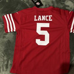 4-5 Year Old  San Francisco 49ers Trey Lance Nike Player Game Jersey 