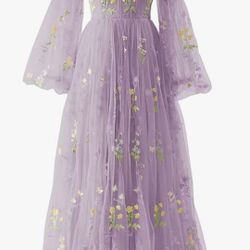 Formal Floral Dress. Size 16