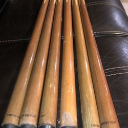 Pool table Sticks 6pack