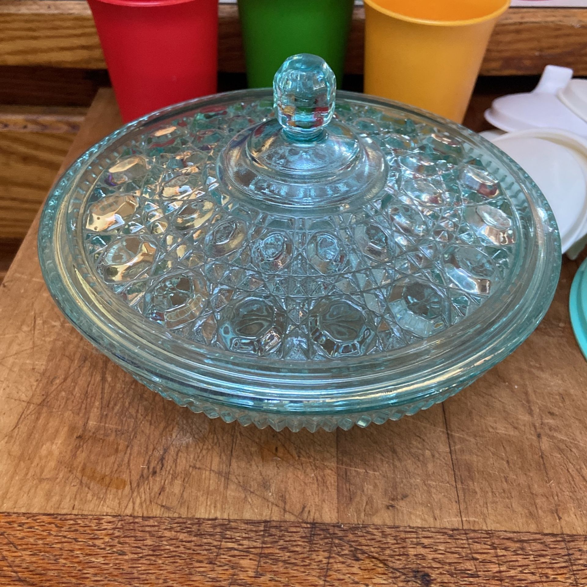 Candy Dish, Federal Glass Candy Dish, Indiana Glass