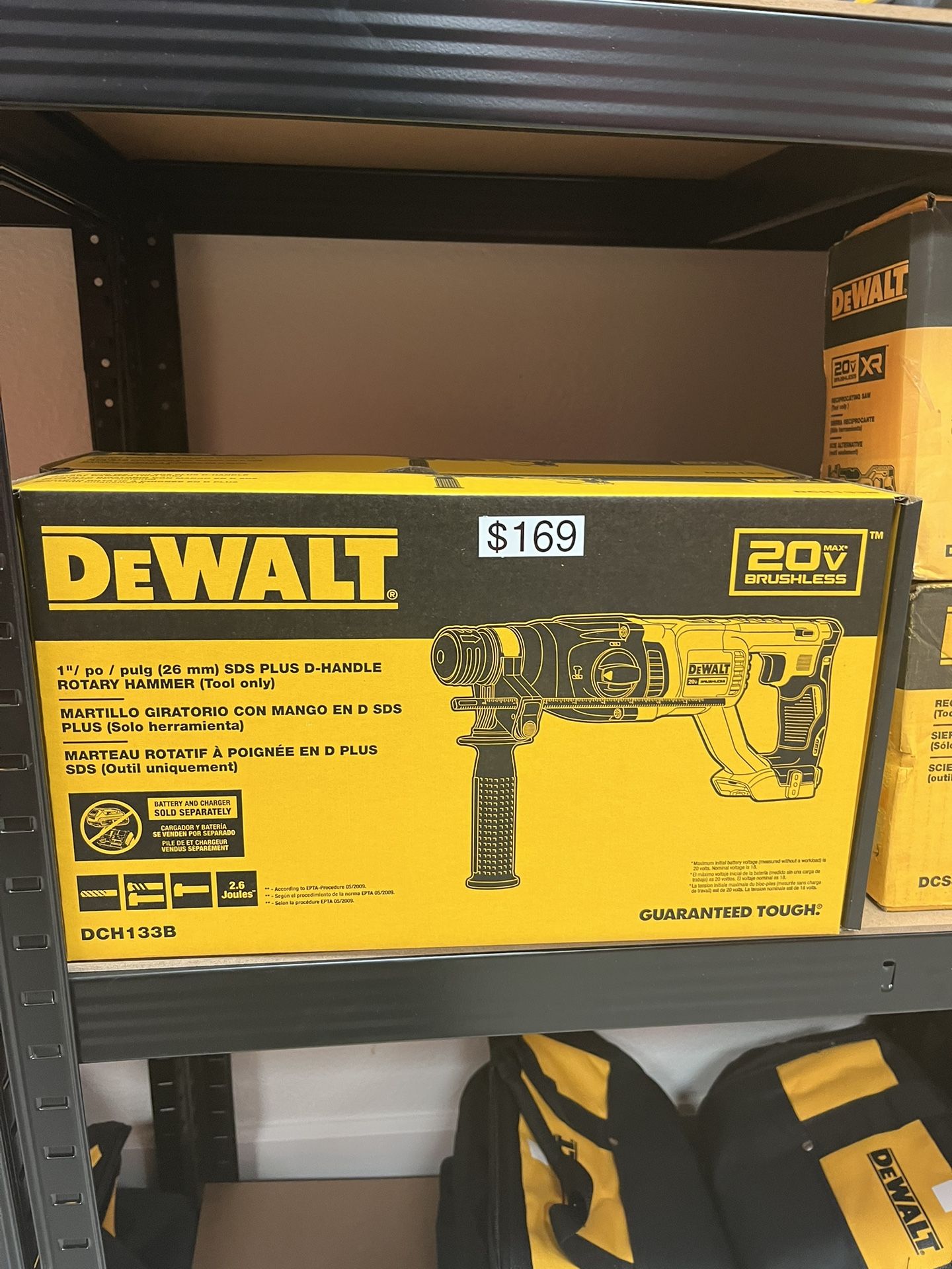 Dewalt 1" SDS PLUS D-HANDLE ROTARY HAMMER (Tool only)
