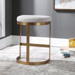 Set of 3 Fleta Upholstered Counter Stools – Like New