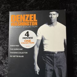 DVDs, Denzel Washington, Spotlight Collection, 4 movies