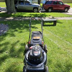 7.25hp Self Propelled High Wheel Platinum Craftsman Lawn Mower With The Bag 