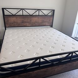 King Size Bed And Mattress For Sale