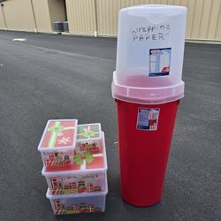 Rubbermaid Christmas STORAGE Containers Lot
