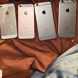 2 iPhone 5s , 2 iPhone 6s  Throw Me Offers ,,Will Sell All For Set Price  