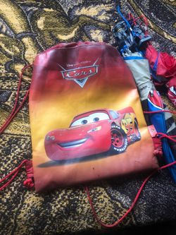 Kid bag and superhero umbrellas