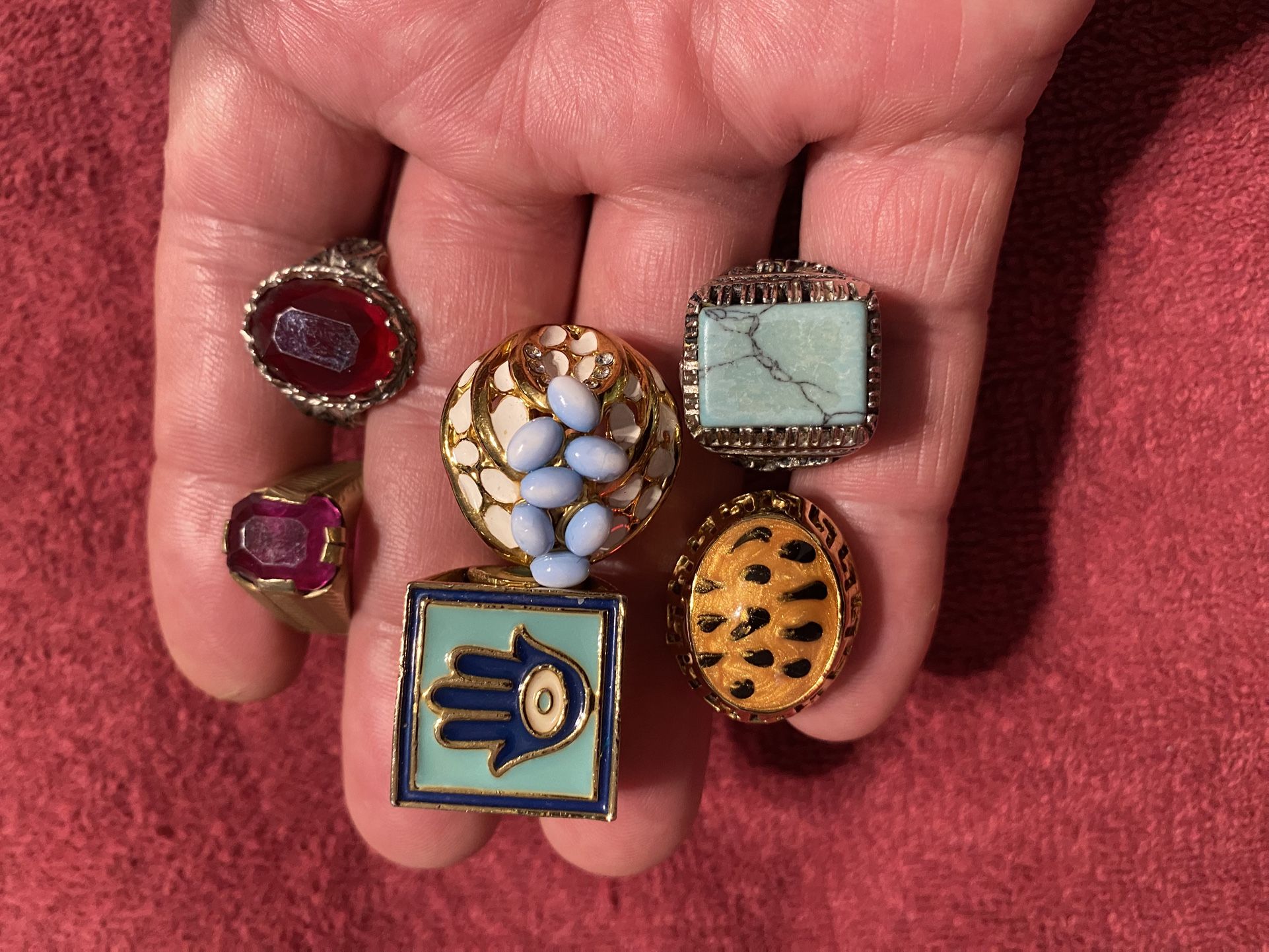 Lot Of 6 Beautiful Women Rings