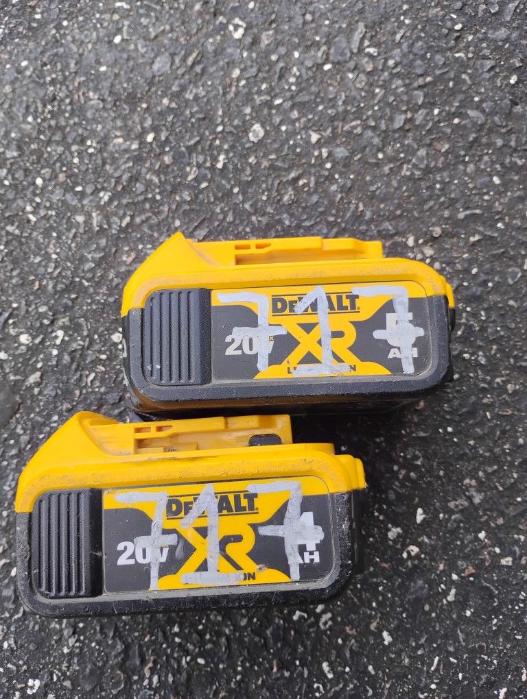 2 DeWalt Batteries