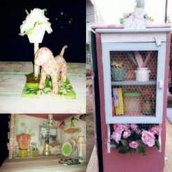 SHABBY chic kitchen and fridge for sale PRICELESS little items