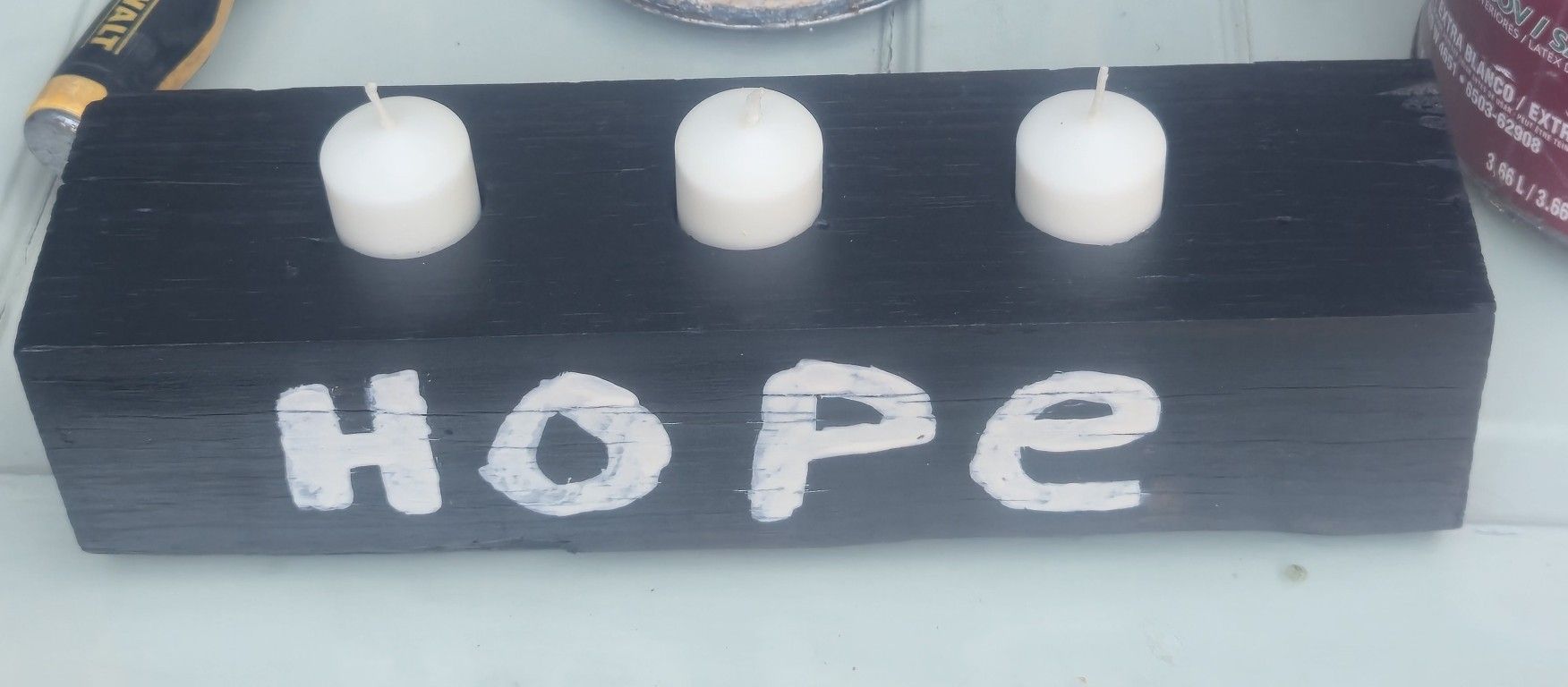 Homemade Candle Holder