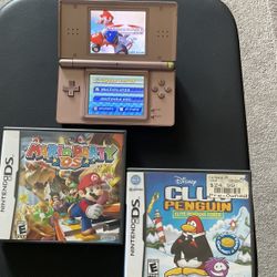 Nintendo Ds Lite +3 Games 