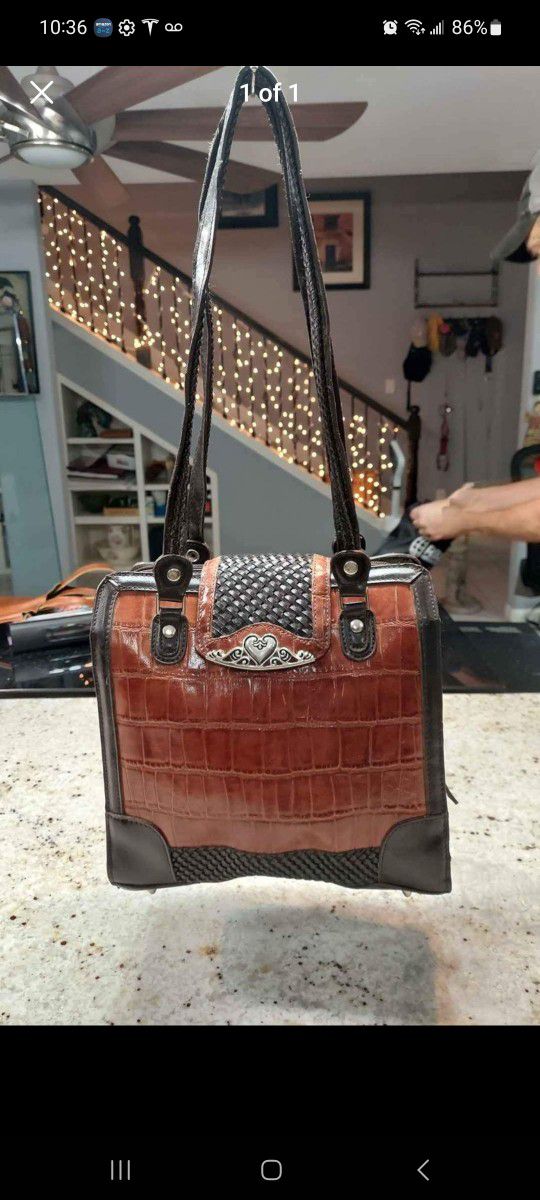 M.C. (Marc Chantal) Brown Handbag 
