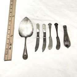 Antique Over 100 Years Old .925 Silver Flatware. Total Weight 189 grams. 