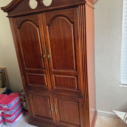 Solid Armoire Good Condition. Mid 1980's
