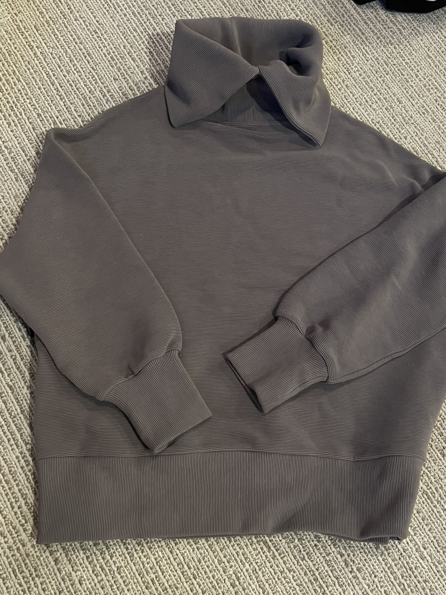 VARLEY Woman's Pull Over Sweatshirt, High Neck, Top Color, Zippers On The Sides