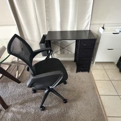 Silla Y Mesita De Escritorio 