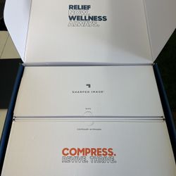 Air Leg Compression Massager Boots By Sharper Image Small Medium