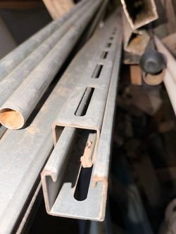 4 Slotted Metal Mounting Rails / Strut Channel