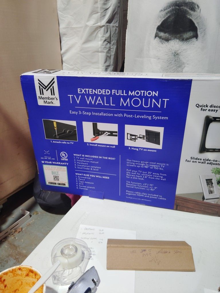 Extended Full Motion Tv Wall Mount