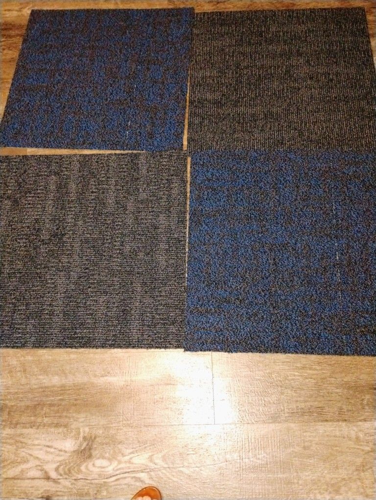 4 New Condition Carpet Tiles 24"X 24". Pickup Only Cash