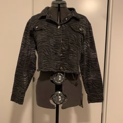 Oversized Cropped Jacket.